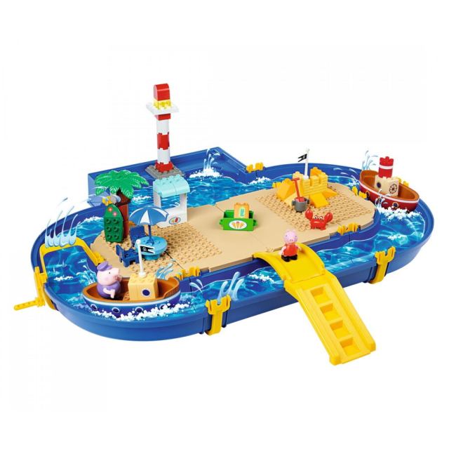 SIMBA Set de constructie SIMBA Blocks Big Peppa Pig Holidays, 47 piese, tematica Peppa Pig