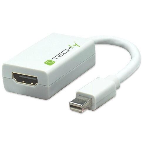 TECHLY Adaptor Techly 304239, Mini DisplayPort malle - HDMI female, 0.15m, White