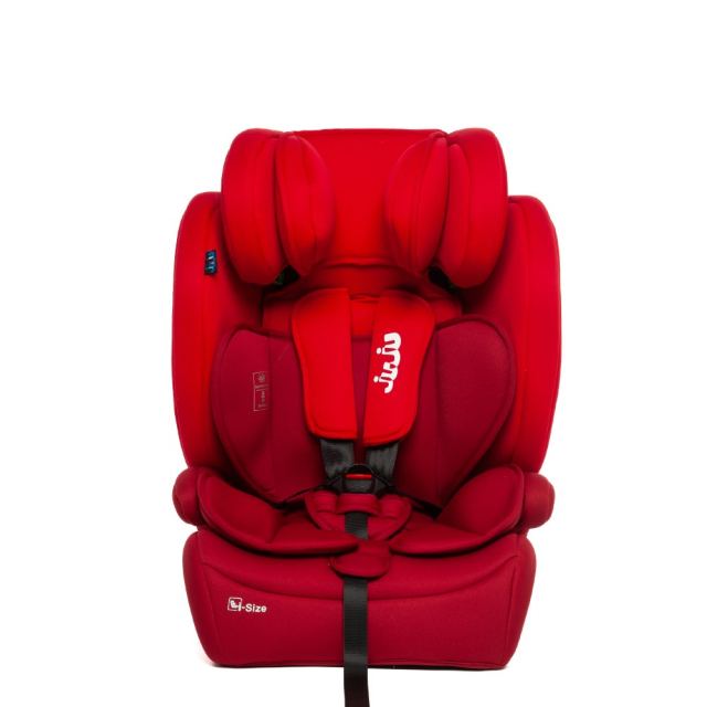 Scaun auto i-Size Juju Safe Rider Rosu-Bordo, 76-150 cm, convertibil in inaltator, tetiera reglabila, cotiere, pernute moi, husa detasabila