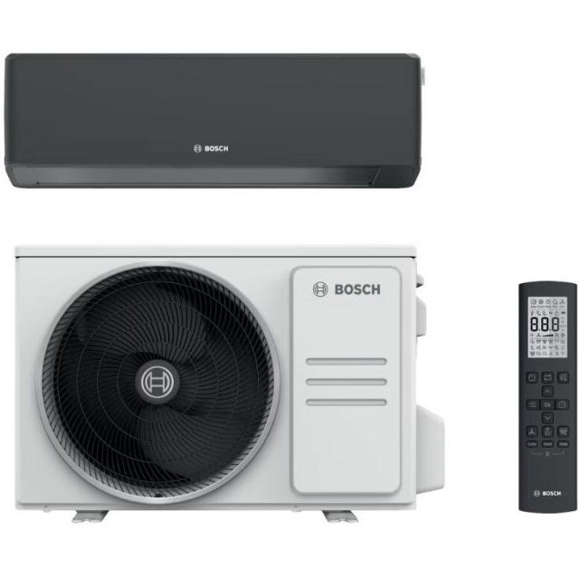 BOSCH Aparat de aer conditionat Bosch Climate 7000i, 18000 BTU, Wi-Fi, Clasa A+++/A+++, Save Plus, Power Control, Wind Avoid Me, 3D Airflow, i-Clean, Follow me, Negru