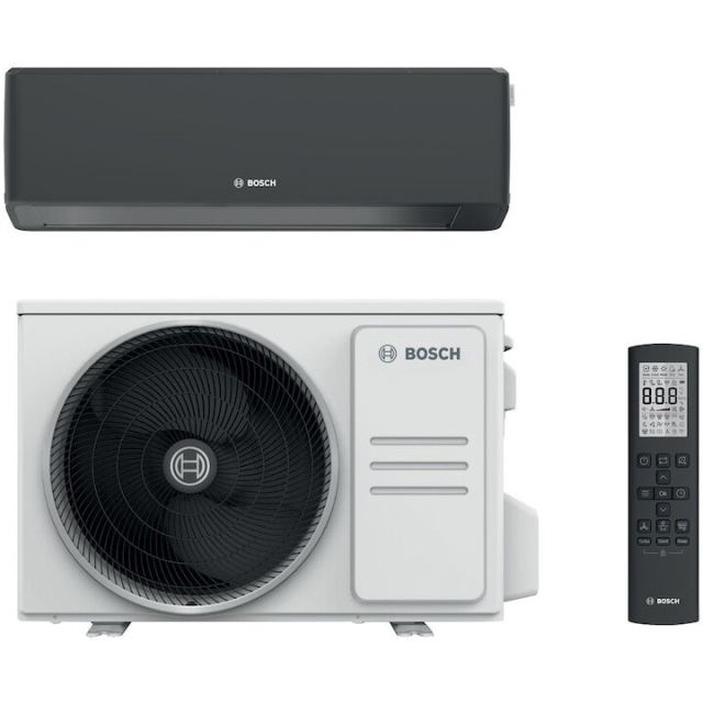 BOSCH Aparat de aer conditionat Bosch Climate 7000i, 12000 BTU, Wi-Fi, Clasa A+++/A+++, Save Plus, Power Control, Wind Avoid Me, 3D Airflow, i-Clean, Follow me, Negru
