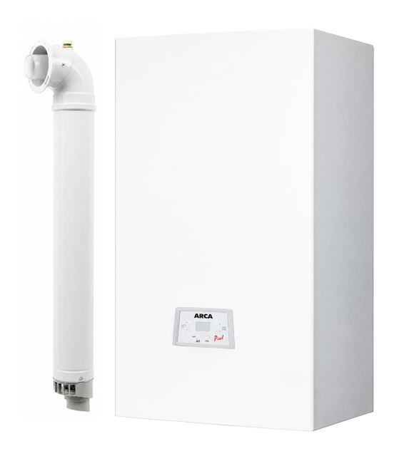 Centrala termica pe gaz conventionala Arca PixelFast 32 F, 32 kw, kit evacuare inclus