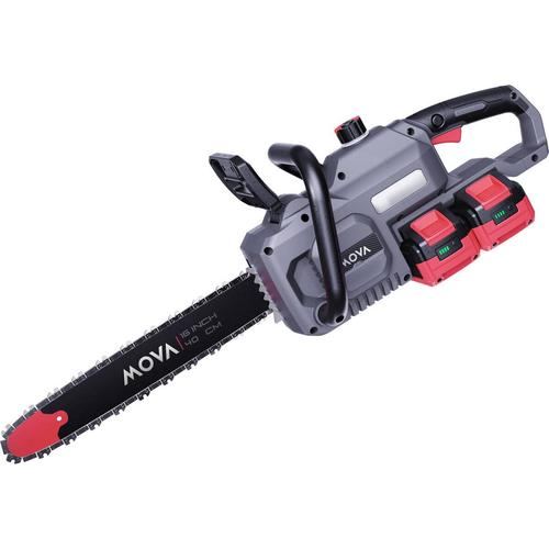 Fierastrau Electric cu Lant MOVA GC416, 1600 W, Rezervor 350 ml, Lungime Lama 40CM, 2 Acumulatori 20V 2Ah si Incarcator (Gri/Negru)