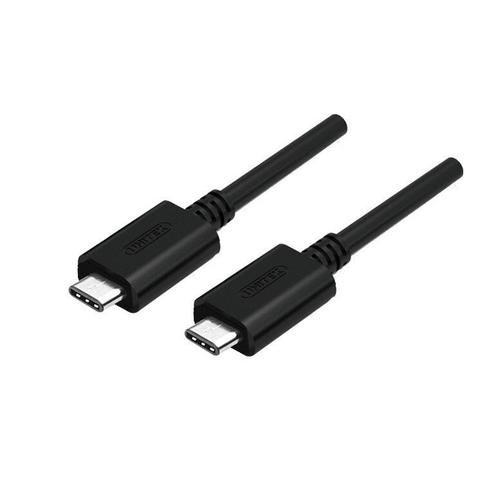 Cablu de date Unitek, USB tip C / USB tip C Y/C477BK, Negru