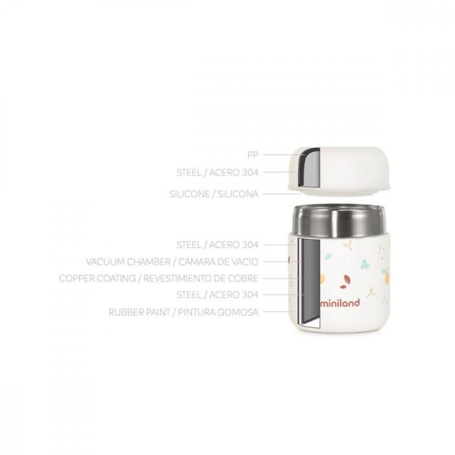 Termos pentru mancare solida Miniland Mini Squirrel 280 ml
