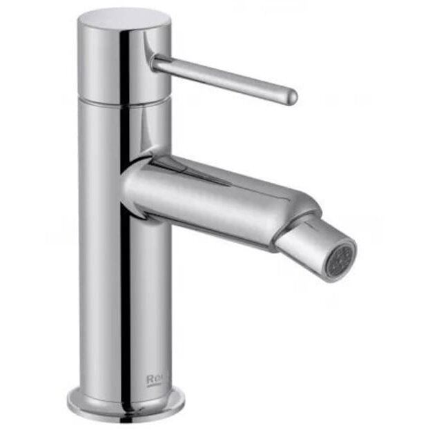 Roca Baterie bideu Roca, Gama NU A5A623FC00, monocomanda, levier metalic PIN, cartus ceramic, fara set de evacuare, crom