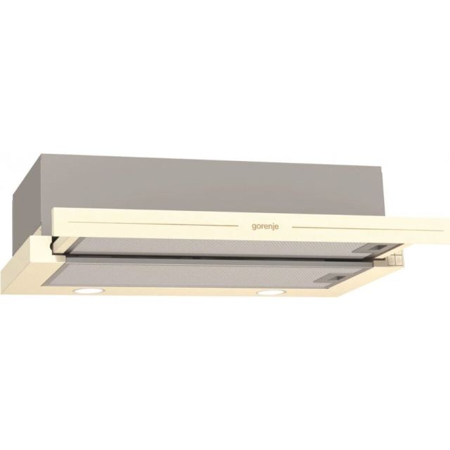 Gorenje Hota telescopica incorporabila Gorenje BHP62CLI, 435 m³/h, 141 W, 1 Motor, 60cm, Filtru aluminiu, Crem