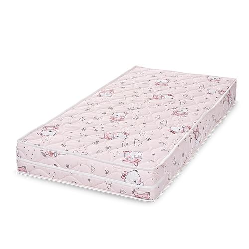 Saltea pat Lorelli Relax, 60 x 120 x 12 cm, spuma elastica, Roz