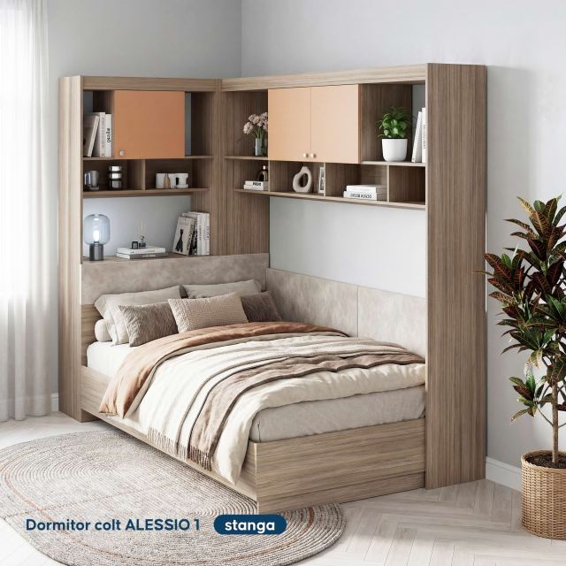 Set dormitor pe colt ALESSIO 1