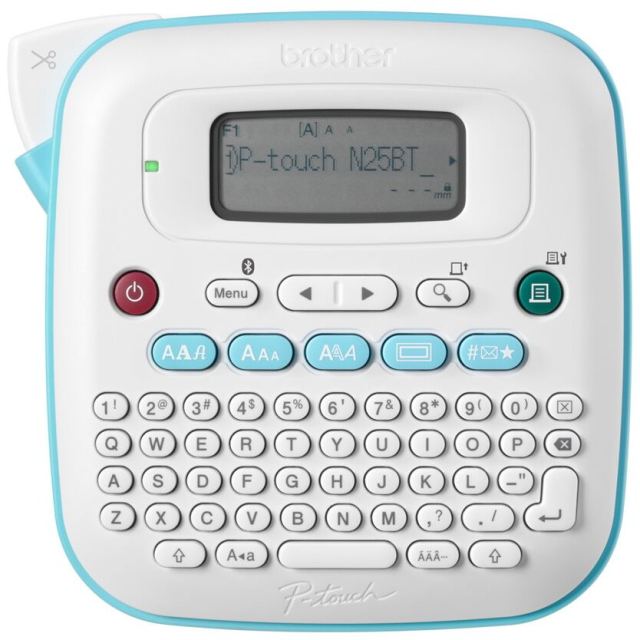brother Imprimanta de etichetat Brother PT-N25BT, desktop cu Bluetooth, Btag 12 mm, Albastru-Alb