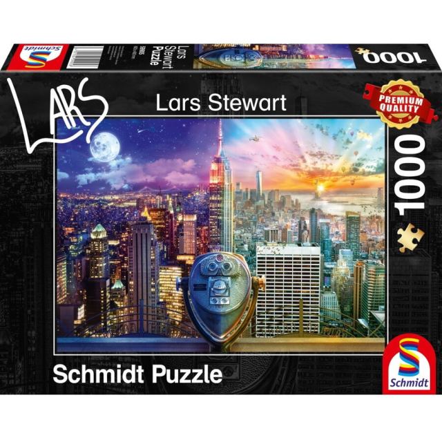 Schmidt Puzzle Schmidt - Lars Stewart: Night and Day - New York, 1000 piese