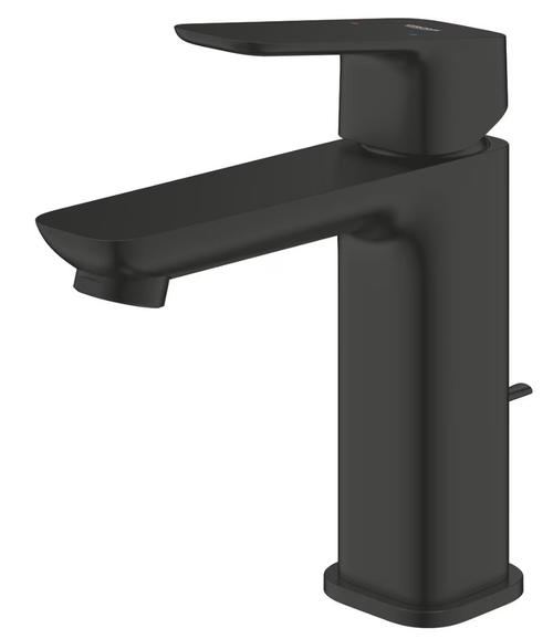 Baterie lavoar Grohe Cubeo 1017492430, M, monocomanda, ventil, mat, Negru