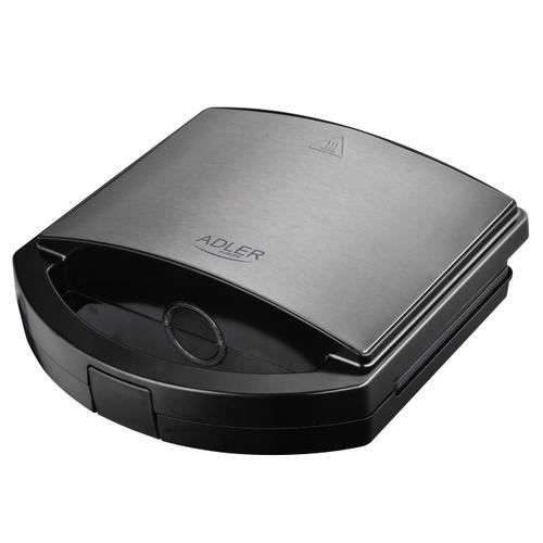 Gratar electric Adler AD 3068, 1000 W, Maner rece, Depozitare cablu (Negru)