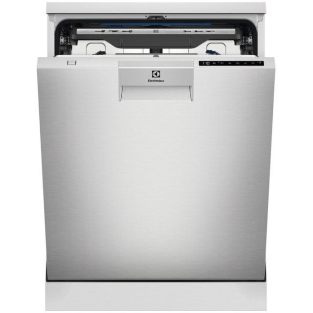 Electrolux Masina de spalat vase Electrolux ESM89300SX, 15 seturi, 8 programe, Clasa D, MaxiFlex, Motor inverter, SatelliteClean, Control touch, 60 cm, Inox