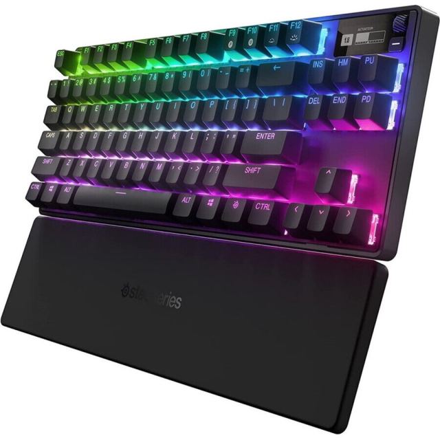 STEELSERIES Tastatura SteelSeries Apex Pro TKL (2023), RGB LED, Layout UK, USB-C/USB Wireless/Bluetooth, Negru