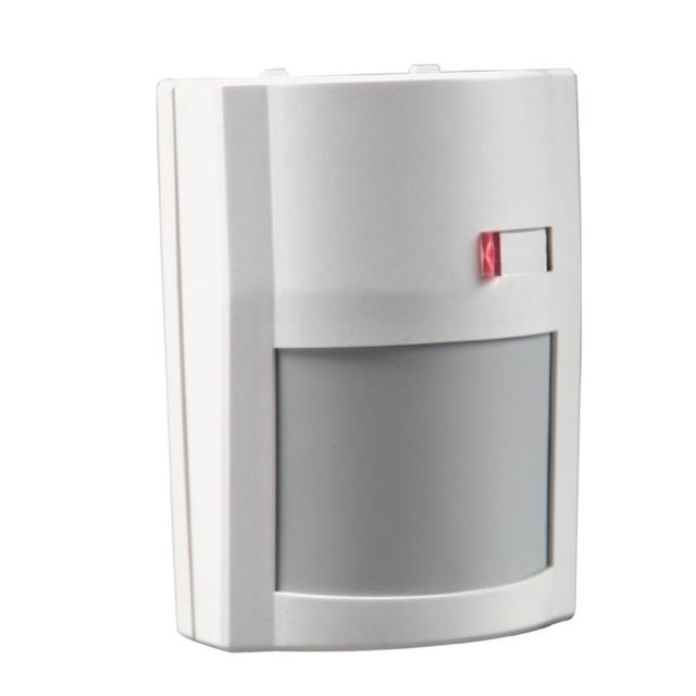 Detector de miscare adresabil dual PIR DSC AMB 300, 15x18 m, 90 grade, lentila interschimbabila