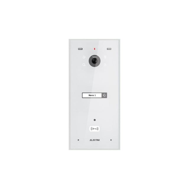 Videointerfon de exterior Electra VPH.01F03.ELWTL, 1 familie, alb, montaj aparent
