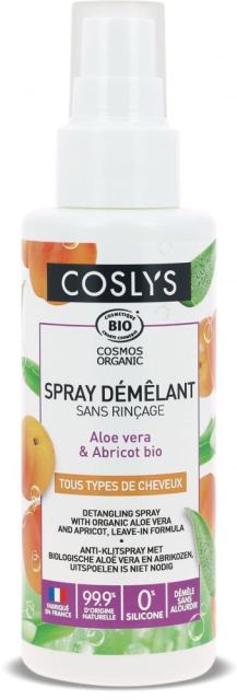 Spray styling Bio descalcire fara clatire Coslys cu aloe vera si caise 100 ml