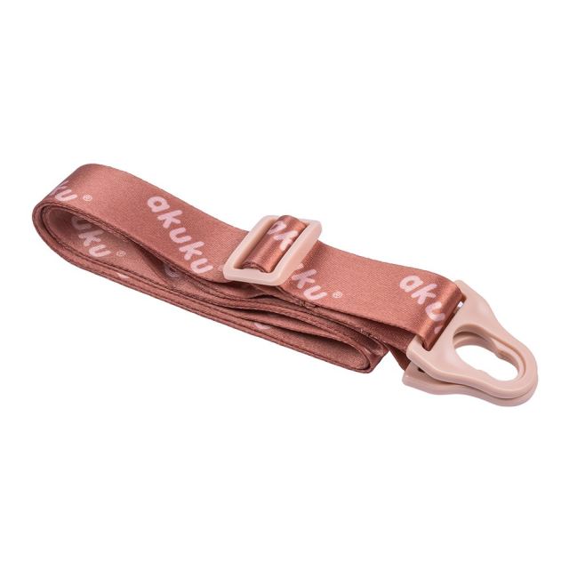 Sticla de apa pentru copii Akuku Cappuccino cu pai, utilizare gradinitascoala, sistem dublu de utilizare, material tritan, capacitate 480ml, prevazuta cu maner si curea transport, inchidere de siguranta
