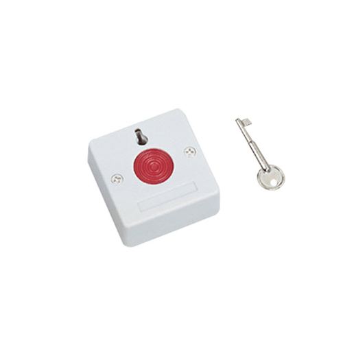 Buton de panica cu memorie mecanica BT-27, cheie, micro-switch, aparent