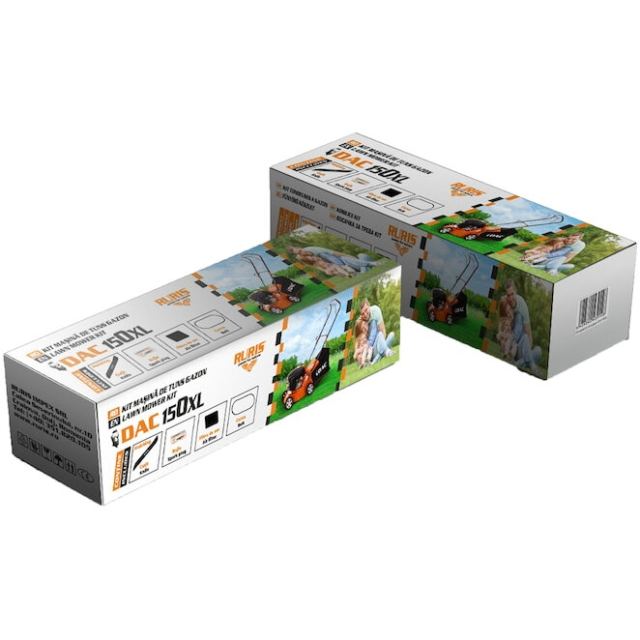 Ruris Kit masina de tuns gazon Ruris Dac150xl, cutit functie mulching, curea, filtru aer, bujie, kit surub