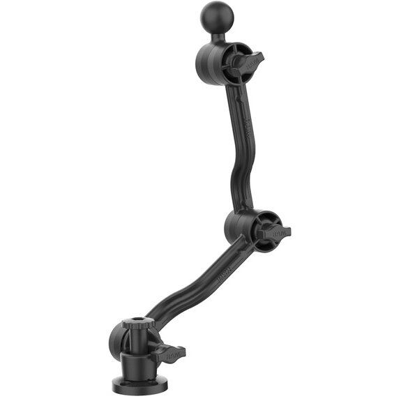RAM&nbsp;MOUNTS RAM® Composite Drill-Down Brat dublu cu clichet cu bila