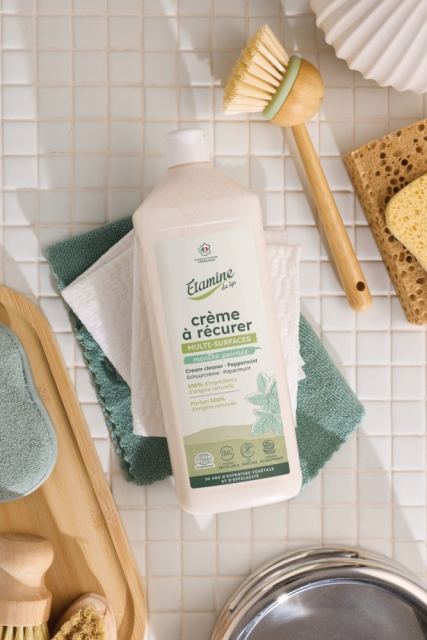 Detergent crema Bio pentru suprafete multiple Etamine cu parfum de menta 1 litru