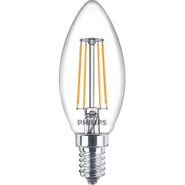 Philips Bec, Philips, LED, E14, 4,3W, 470lm, 2700K, Alb cald