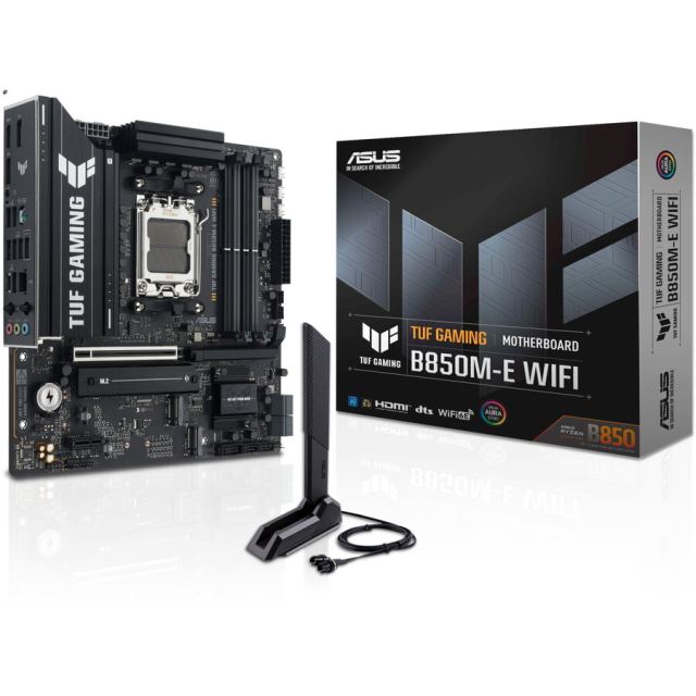 Asus Placa de baza ASUS TUF GAMING B850M-E WIFI, AMD B850, Socket AM5, mATX