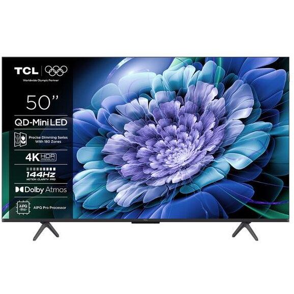 TCL Televizor QD-MiniLED TCL 127 cm (50) 50C69K, Ultra HD 4K, Smart TV, WiFi, CI+, Negru