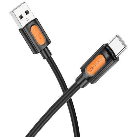 Borofone CABLU alimentare si date Borofone BX114, Fast Charging Data Cable pt. smartphone, USB la USB Type-C 3A, 1m, Negru