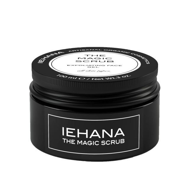Gel Exfoliant cu Acizi de fructe AHA & Trandafiri pentru Toate Tipurile de Ten, Magic Scrub, 100 ml
