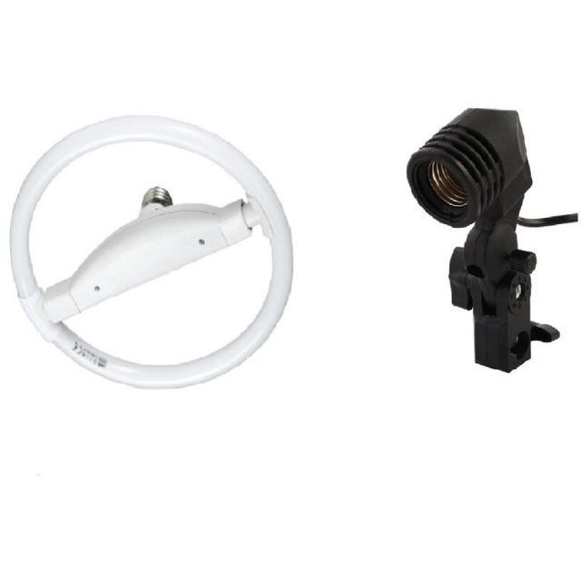 iShoot Kit lumina lampa circulara 22W si suport stativ