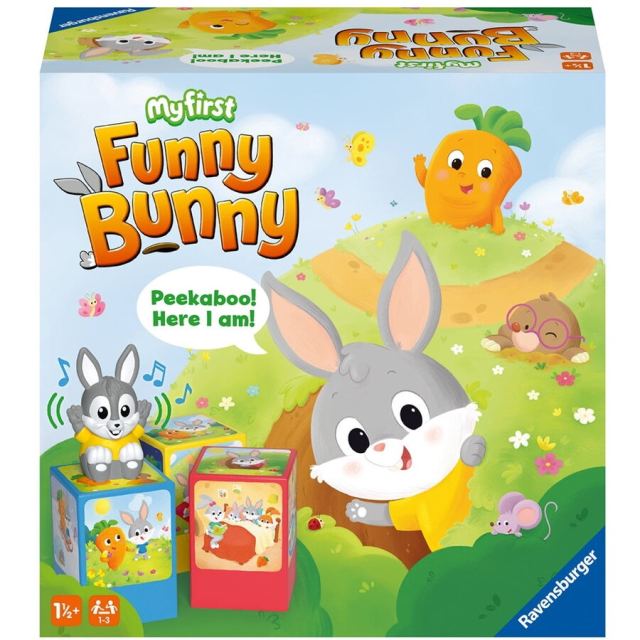 Ravensburger My first Funny Bunny Ravensburger, joc de societate pentru copii de la 18 luni, Multicolor