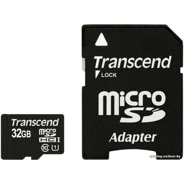 Transcend Card memorie Transcend Micro SDHC 32GB Class 10 + Adaptor SD