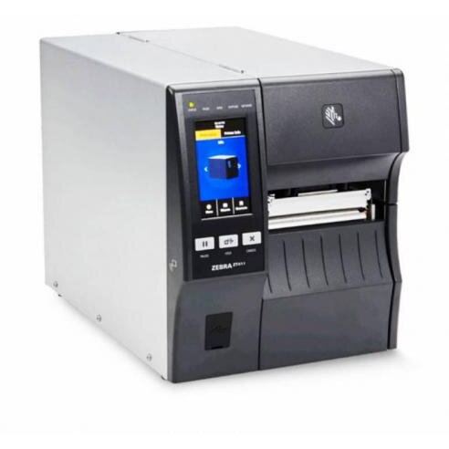 ZEBRA Imprimanta de etichete Zebra ZT411, Transfer termic (cu ribon), Direct termic (fara ribon), 203 dpi, Latime printabila maxim 104 mm, USB 2.0, RS-232 (serial), RJ-45 10/100 Ethernet, 2 x USB Host, Bluetooth
