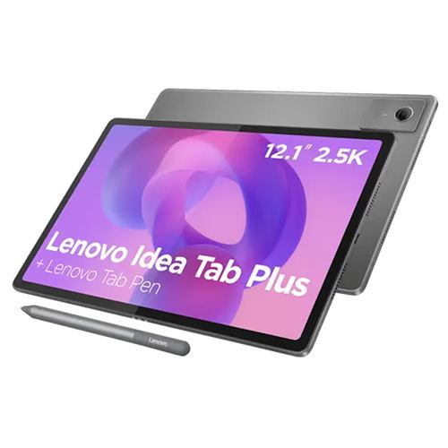 Tableta Lenovo Idea Tab Plus TB361ZU, Procesor MediaTek Dimensity 6400 Octa-Core, Ecran IPS 2.5K 12.1inch, 8GB RAM, 256GB Flash, 13MP, Wi-Fi, Bluetooth, 5G, Android 15 + Lenovo Tab Pen (Gri)
