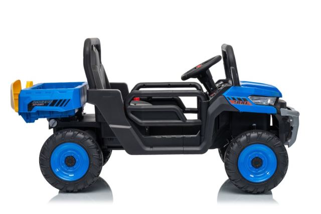 Masinuta electrica pentru copii Nichiduta Off Road Terrain Rover 900 Blue 24V cu faruri LED,remorca rabatabila electric,centura de siguranta,roti robuste,2 motoare x 39w,usi cu deschidere,muzica si telecomanda parentala