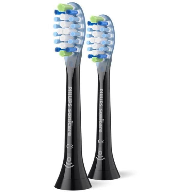Philips Rezerve periuta de dinti electrica Philips Sonicare Premium Plaque Defence HX9042/88, 2 bucati, Negru