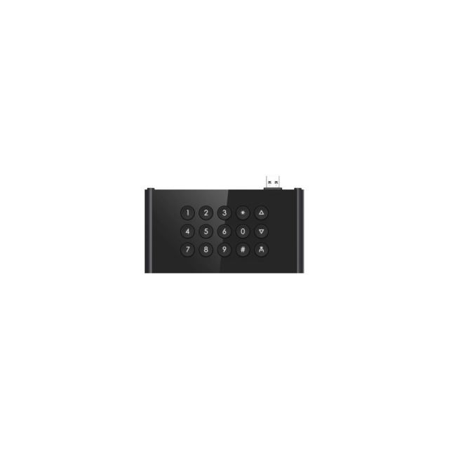 Videointerfon de exterior Hikvision DS-KDM9403-KP, aparent/incastrat, negru