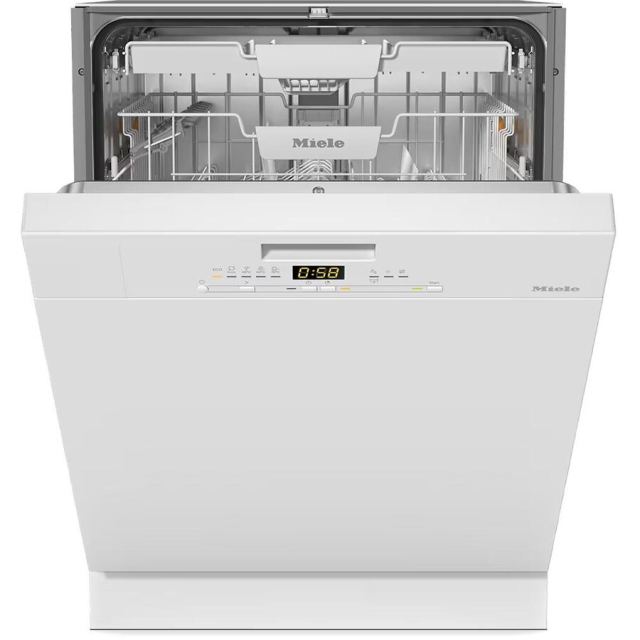 Miele Masina de spalat vase semi-incorporabila MIELE G 5611 SCi Active, 14 seturi, 5 programe, 60 cm, Clasa A, Alb
