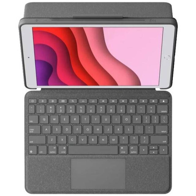 Logitech Logitech Husa protectie 920-009629 Combo Touch Carbon Black pentru iPad (7th gen)