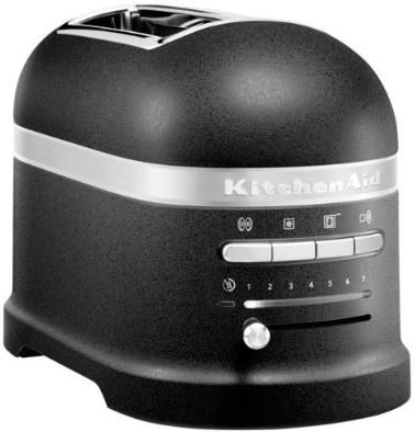 Prajitor de paine KitchenAid 5KMT2204EBK, 2 felii, 2500W (Cast Iron Black)