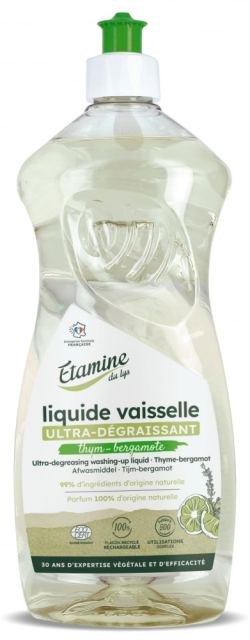 Detergent Bio ultra degresant pentru vase Etamine parfum cimbru si bergamota 1 litru