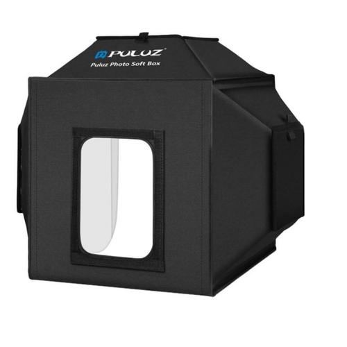 Studio portabil PU5042EU PULUZ, LED-uri incorporate, fundaluri multiple, fotografie/mini-filmulete de produs, 40cm, Negru