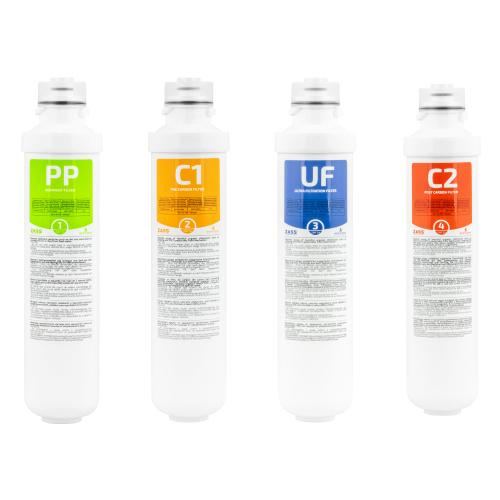 Set 4 filtre dozator Zass ZWF 24-5, schimb complet, pentru modelul de dozator ZWD 24 WF