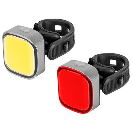 Set iluminat bicicleta Rebel URZ3492-1, fata, spate, USB