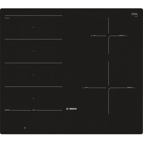Plita cu inductie BOSCH PXE601DC1E, 4 arzatoare, 7400 W (Negru)