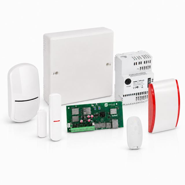 Sistem alarma antiefractie hibrid 4G Satel Be Wave Hybrid, sursa alimentare 12 V, 128 dispozitive, Ethernet, WiFi, 2.4/5 GHz, dual sim, 868 MHz, tamper, detectie miscare, senzor geam/usa, slot card, sirena de interior, notificari pe telefon