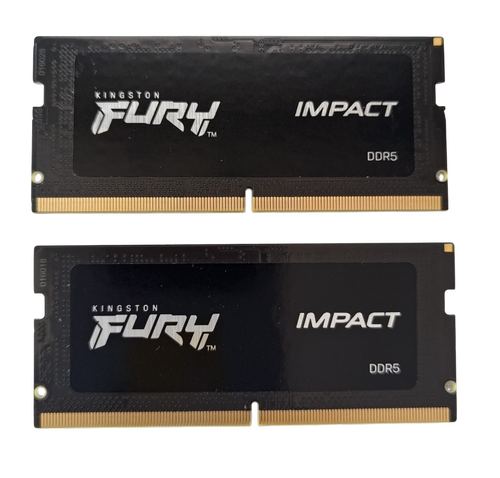 Memorii laptop Kingston FURY Impact, 32GB(2x16GB), DDR5, 4800MHz, CL38, 1.1v, Dual Channel Kit